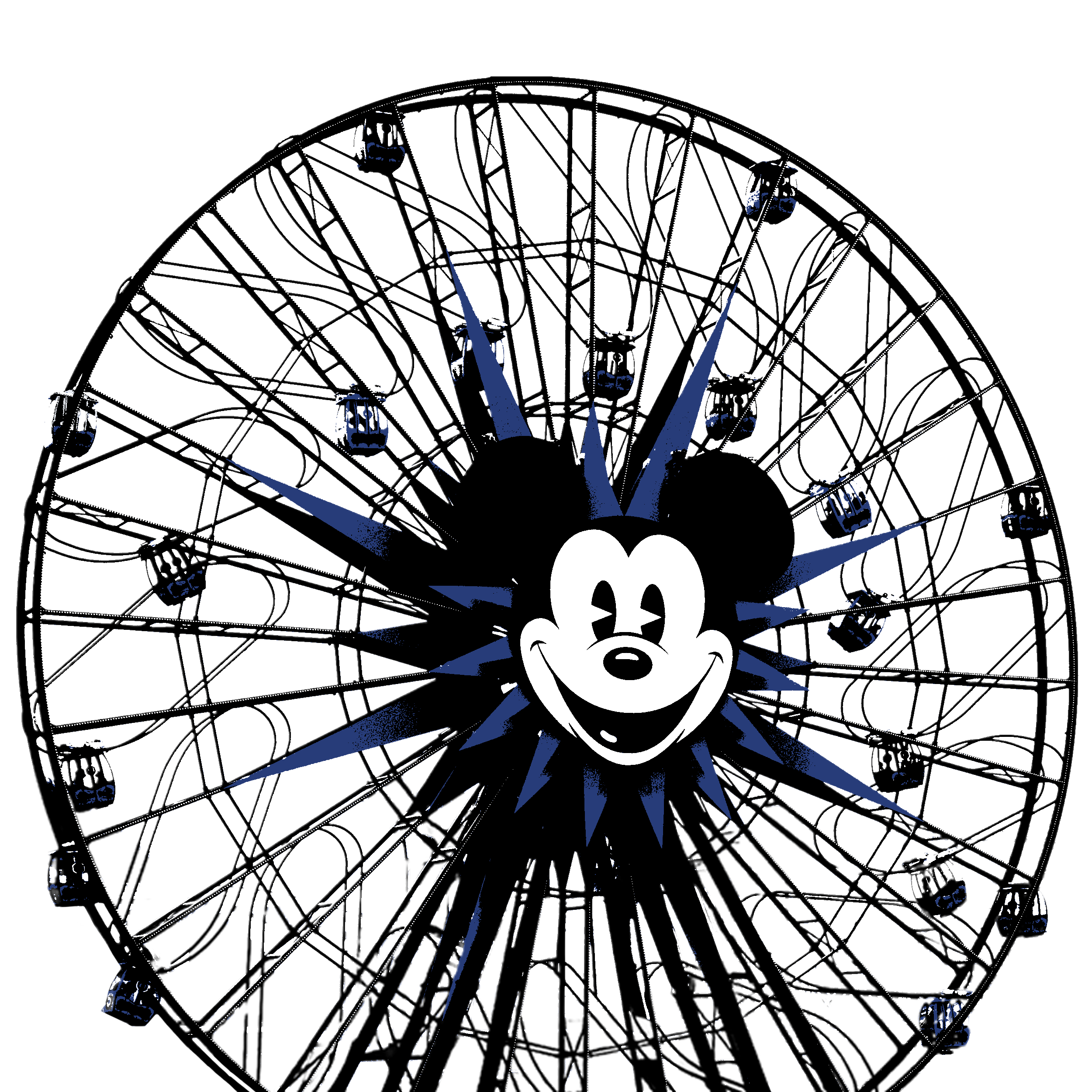 The Mickey Mouse ferris wheel at Disney California Adventure